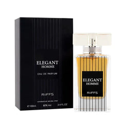 Men’s black en gouden riffs parfum fles en doos voor Elegant Homme arabische parfum