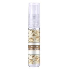 Transparante Riffs Parfum spray met bloemenlabel voor La Fleur de Passion
