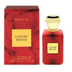 Riffs Parfum Luxury Rouge Arabische Parfum met rode fles en gouden accenten