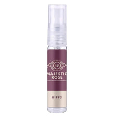 Maroon en beige sprayfles van Majestic Rose Arabische Parfum, Riffs Parfum