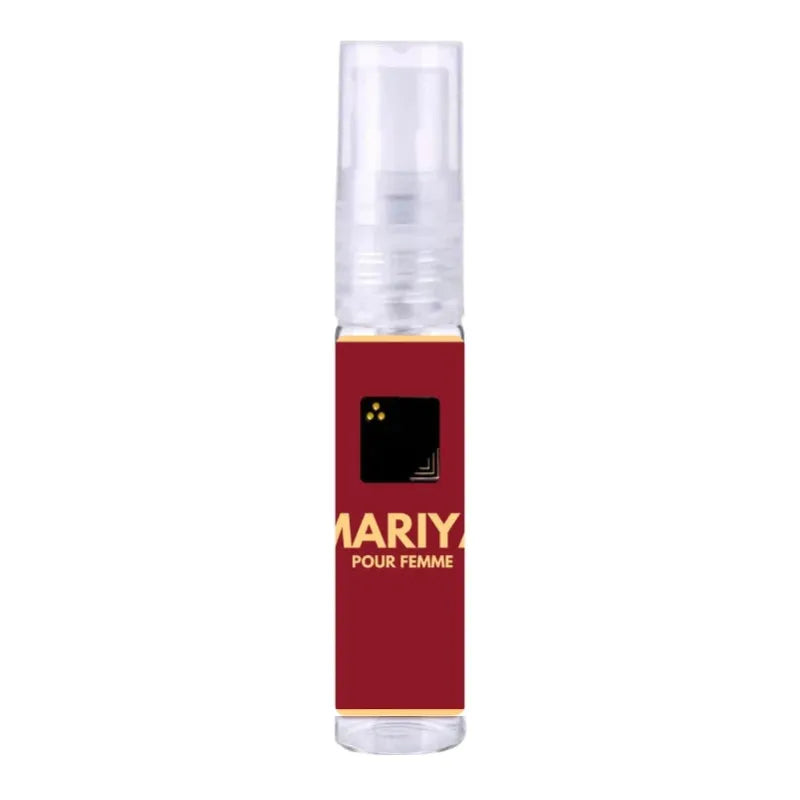 Red en heldere glazen parfum spray bottle Riffs Parfum Mariya Arabische parfum sensuele geur