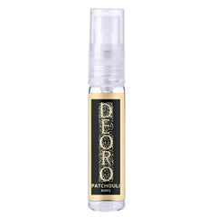 Clear glazen sprayfles van Riffs Parfum met betoverende geur en zwart-goud label