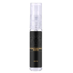 Zwarte riffs parfum Portofino Noir sprayfles met doorzichtige dop, Arabische parfum stijl