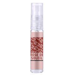 Pink reisformaat parfumatomizer met doorzichtige dop voor Riffs Parfum Rose de Soleil