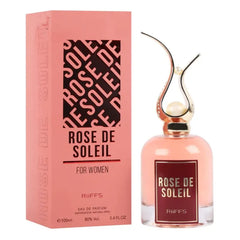 Pink parfum fles en doos set met decoratief deksel voor Riffs Parfum Rose de Soleil