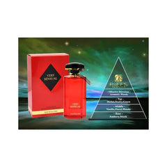Riffs Parfum Very Sensual flesje en doos met geurnoten voor Riffs Parfum Very Sensual