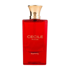 Red parfumfles met gouden dop voor Riiffs Cecile Rouge Edp 100 Ml