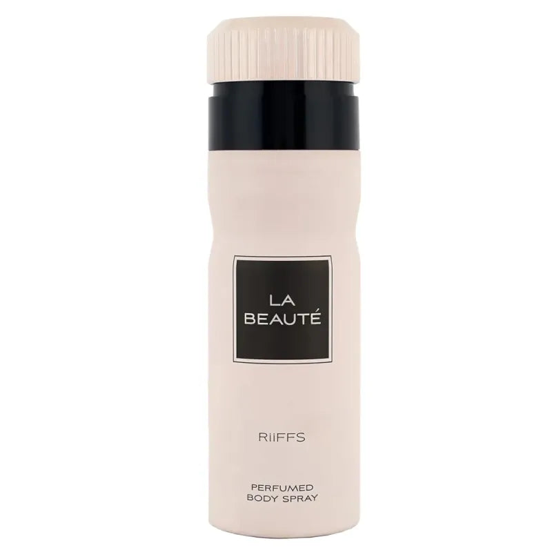 Lichtroze en zwarte geparfumeerde lichaamspray Riiffs Deodorant La Beaute