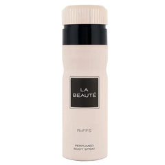 Lichtroze en zwarte geparfumeerde lichaamspray Riiffs Deodorant La Beaute