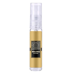 Goldkleurige parfumverstuiver met zwart label voor Riiffs Milena Edp 100 Ml