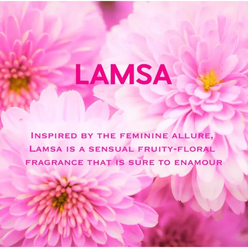 Feminine fruity-floral roomspray Lamsa voor een frisse geur in huis