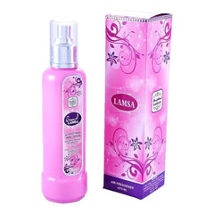 Pink Roomspray Lamsa spray bottle en doos voor frisse geur in huis