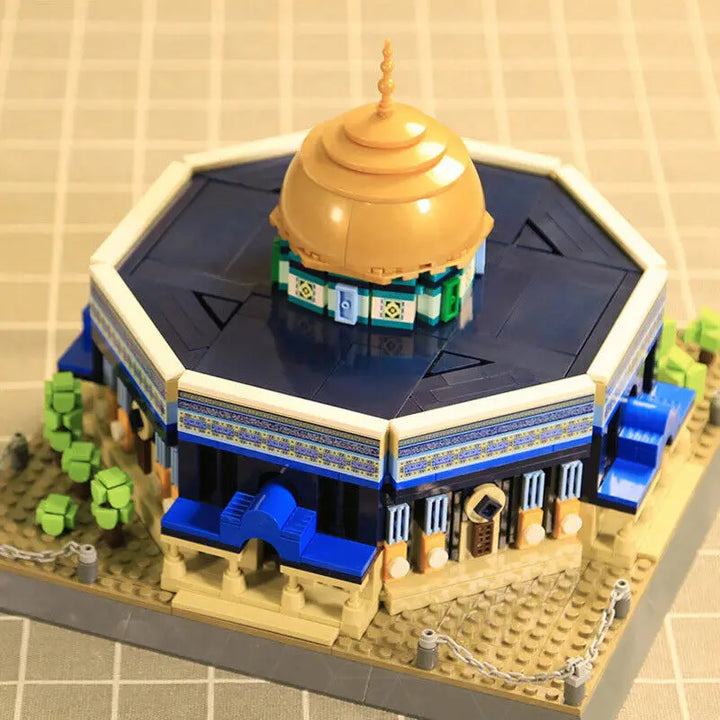 Al Aqsa Rotskoepelmoskee Bouwstenenset(lego) - (983 blokjes) - Islamboekhandel.nl
