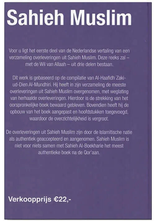 Sahieh Muslim -deel 1 - Islamboekhandel.nl