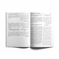 Open boek met Arabische tekst uit Sahieh Muslim Deel 2, door Al-Haafidh Zaki-ud-Dien