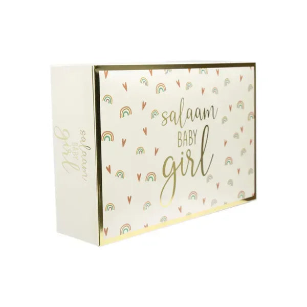 Salaam baby Girl Gebak/Cadeaudoos - Islamboekhandel.nl