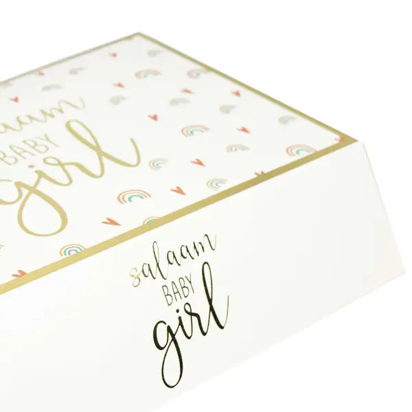 Salaam baby Girl Gebak/Cadeaudoos - Islamboekhandel.nl