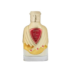 Samah Royale parfumfles met goud, wit en rode schildlabel voor Samah Ruby Nusuk