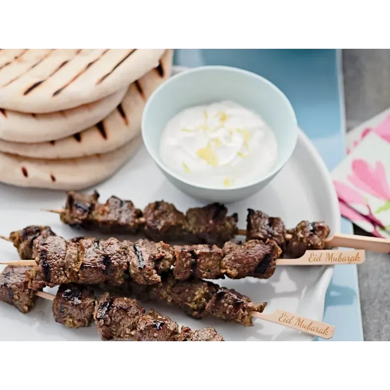 Satéstokjes Eid mubarak (24pcs) - Islamboekhandel.nl