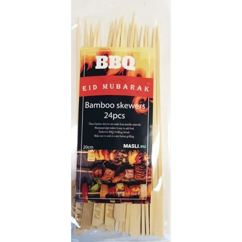 Satéstokjes Eid mubarak (24pcs) - Islamboekhandel.nl