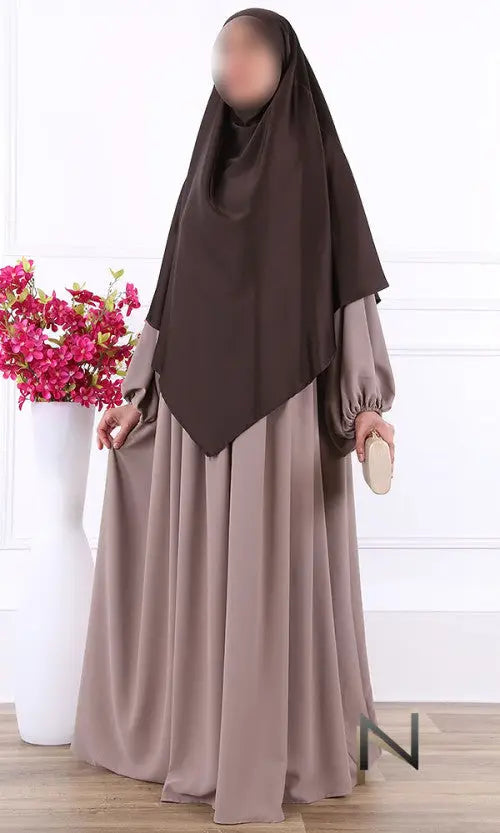 Satijnen Khimar - Islamboekhandel.nl