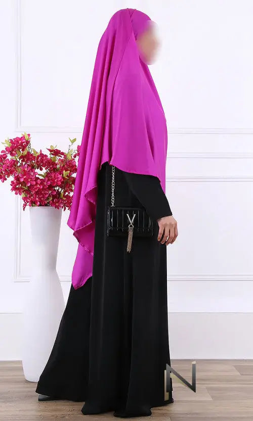 Satijnen Khimar - Islamboekhandel.nl