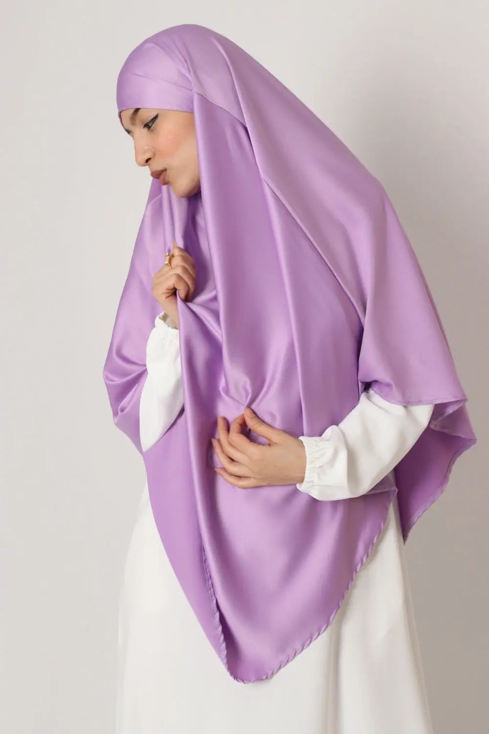 Satijnen Khimar - Islamboekhandel.nl