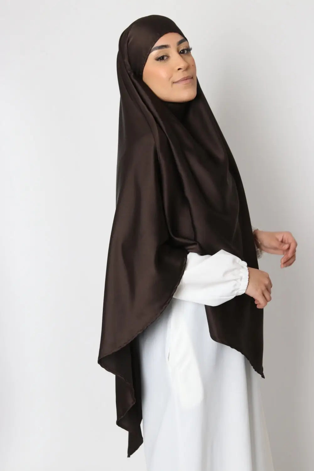 Satijnen Khimar - Islamboekhandel.nl