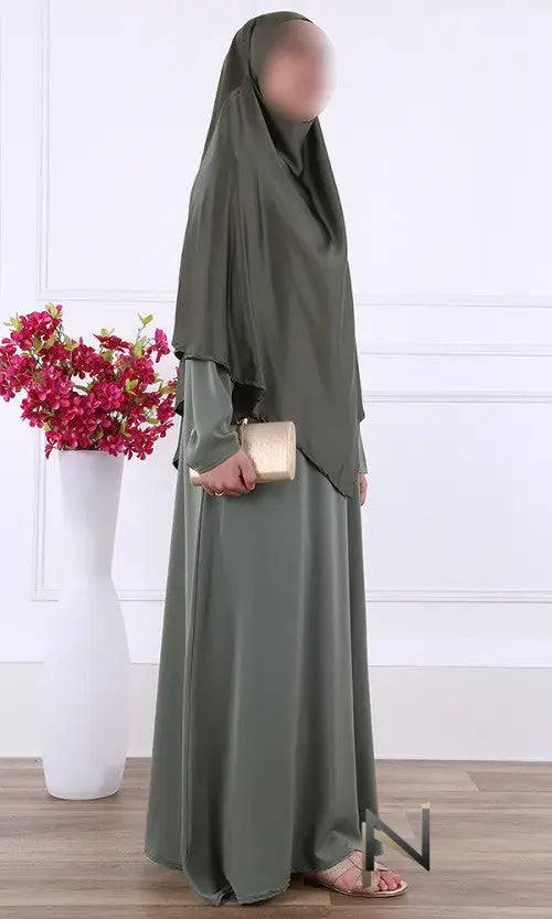 Satijnen Khimar - Islamboekhandel.nl