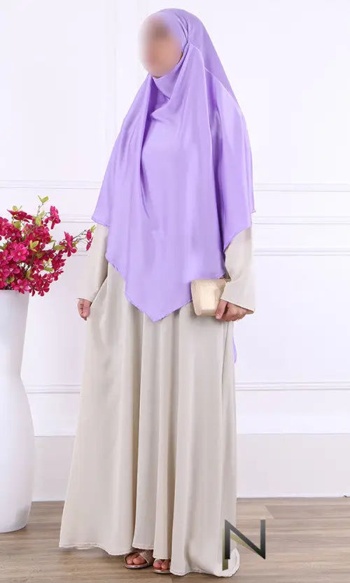 Satijnen Khimar - Islamboekhandel.nl