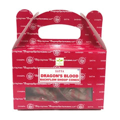 Satya Backflow Incense Cones Dragons Blood - Islamboekhandel.nl