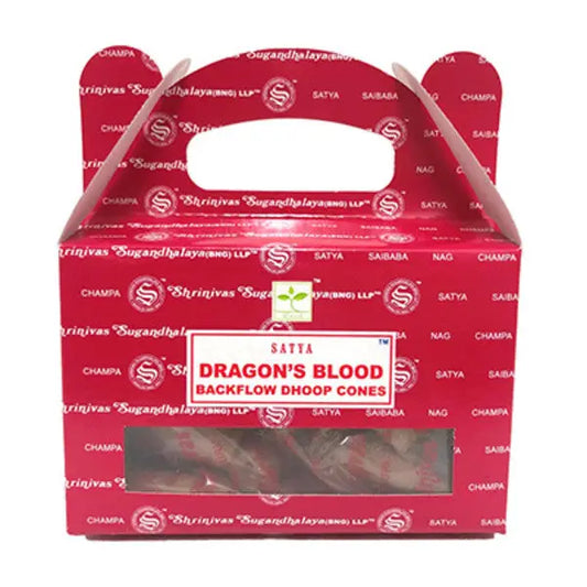 Satya Backflow Incense Cones Dragons Blood - Islamboekhandel.nl