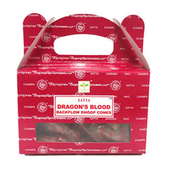 Satya Backflow Incense Cones Dragons Blood - Islamboekhandel.nl