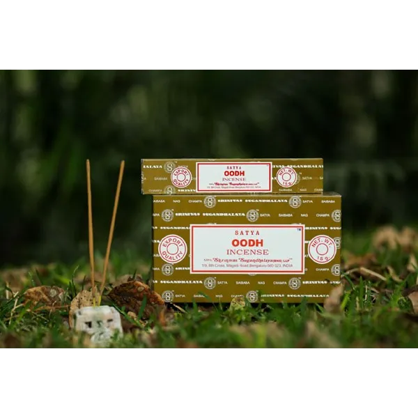 Satya Wierook Oudh incense dozen boxes en sticks voor een authentieke wierook-oudh geur