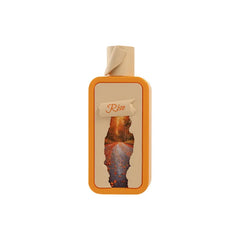 Oranje rechthoekige parfumfles Seasons Rise EDP 100 ml met beige dop en herfstboslabel