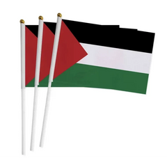 Set van 3 kleine Palestina vlaggen (14x20cm) - Islamboekhandel.nl