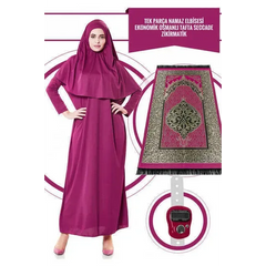 Set Gebedskleding + gebedskleed + tasbihteller - Islamboekhandel.nl