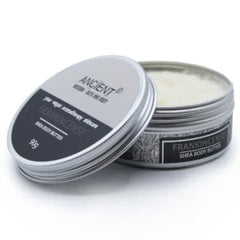 Shea Body Boter 90g met Frankincense in tin voor intense hydratatie