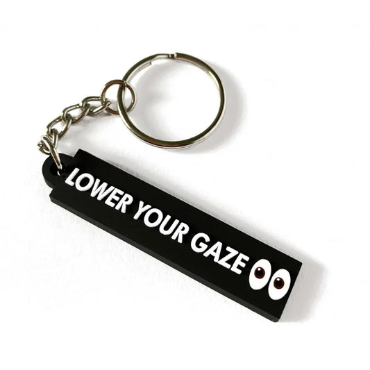 Sleutelhanger -lower your gaze - Islamboekhandel.nl