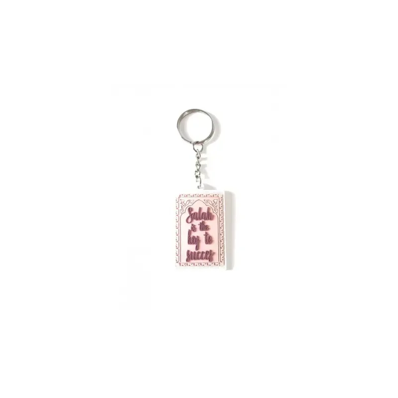 Sleutelhanger -salah is the key to succes (roze) - Islamboekhandel.nl