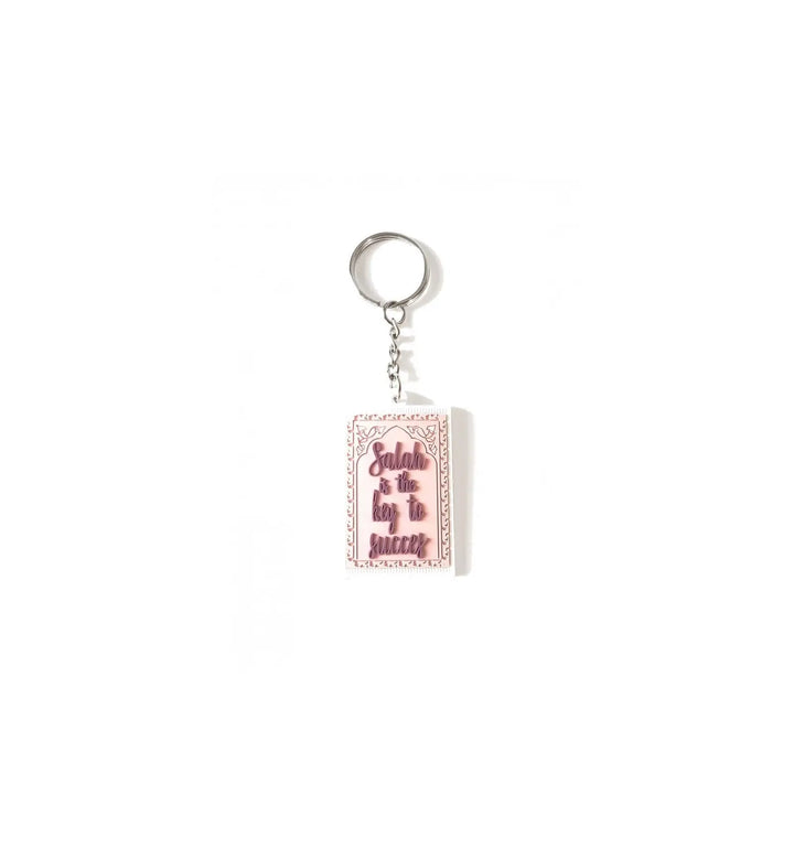 Sleutelhanger -salah is the key to succes (roze) - Islamboekhandel.nl
