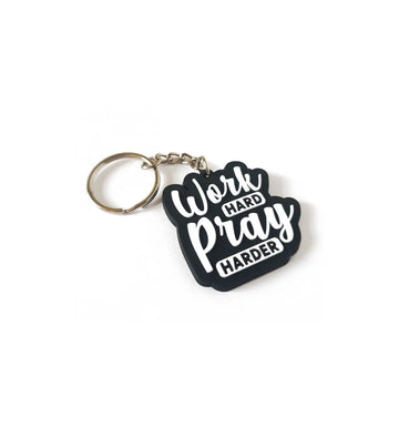 Sleutelhanger -work hard pray harder - Islamboekhandel.nl