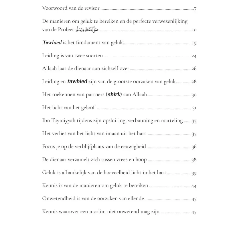 De sleutels tot geluk - Islamboekhandel.nl