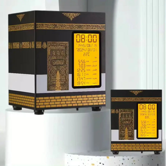 Slimme Azan- en koranspeaker met display, LED-licht en app - Islamboekhandel.nl
