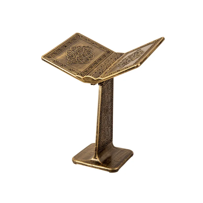 Ornate bronze book stand for Staande Plastic Koranstandaard in elegant design