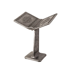 Ornate silver book stand voor Staande Plastic Koranstandaard, perfect voor elke ruimte