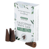 Stamford Californian White Sage Premium Plant Based Backflow Incense Cones - Islamboekhandel.nl