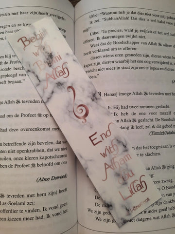Stevige boekenlegger -begin with Bismillah - Islamboekhandel.nl