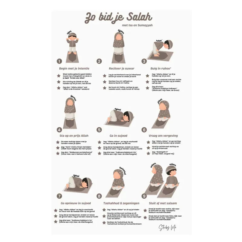 Sticky Zo bid je Salah - Islamboekhandel.nl