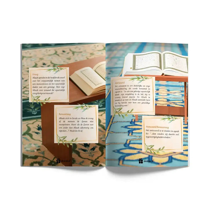 Stilstaan bij verzen uit de Qur'an volume 3 (boekje met quizvragen) - Islamboekhandel.nl